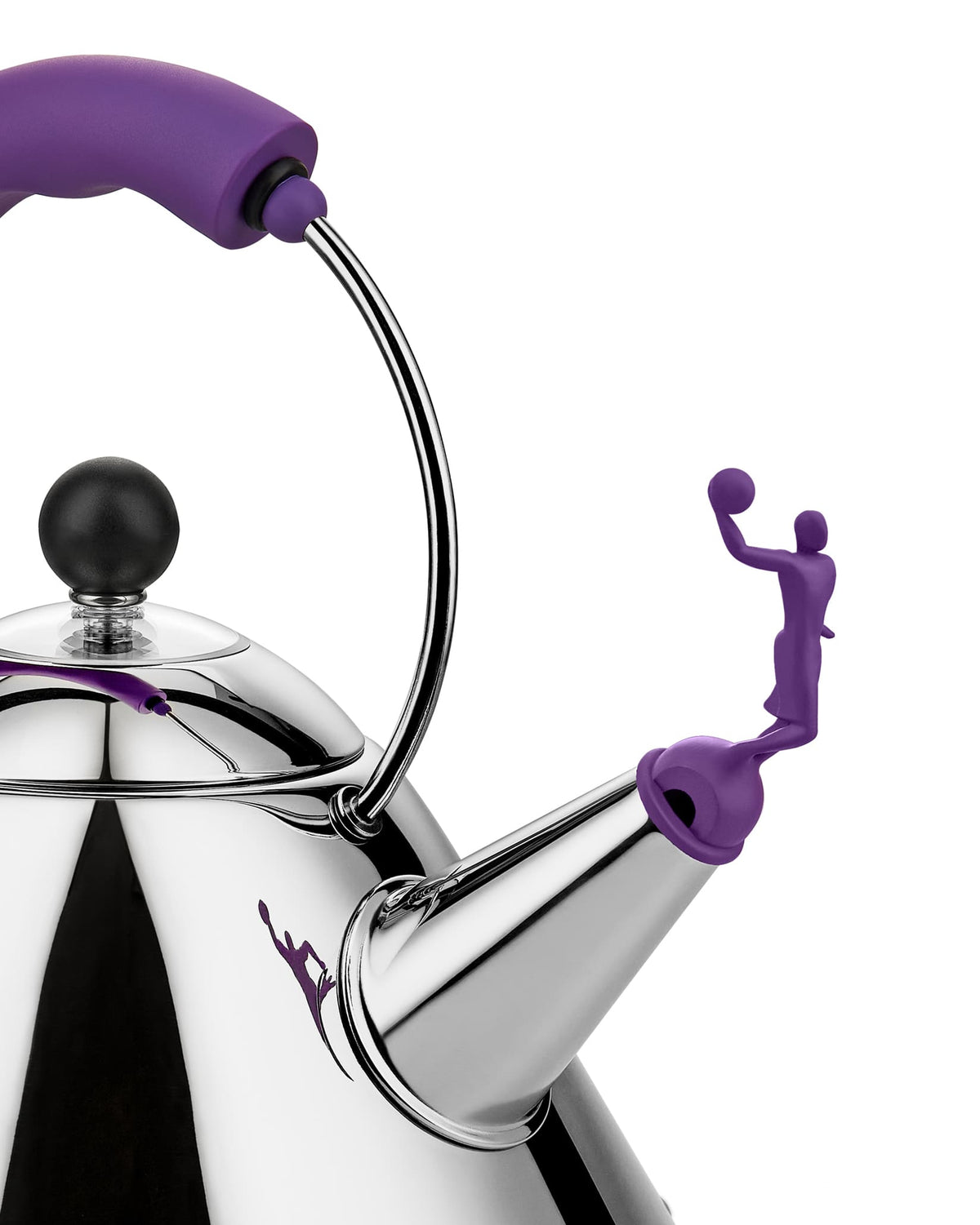 ALESSI 3909 Kettle In Stainless Steel By Michael Graves and Virgil Abloh