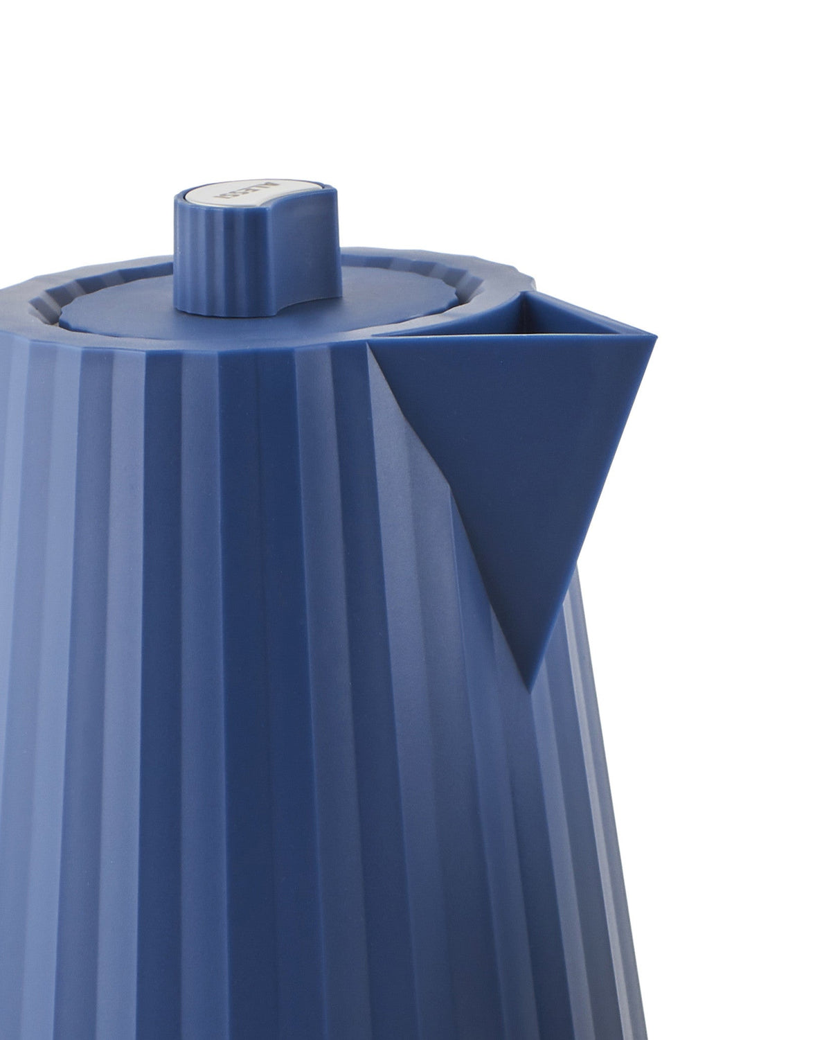 ALESSI Plissé: Blue Electric Kettle By Michele De Lucchi