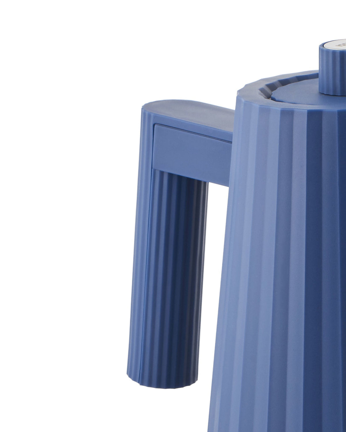ALESSI Plissé: Blue Electric Kettle By Michele De Lucchi