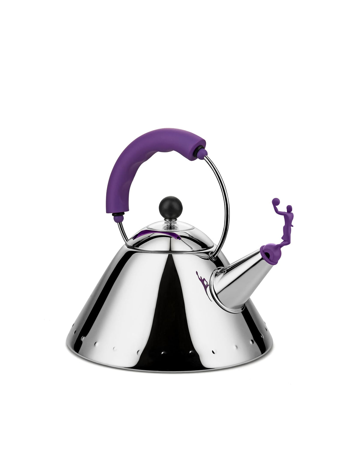 ALESSI 3909 Kettle In Stainless Steel By Michael Graves and Virgil Abloh