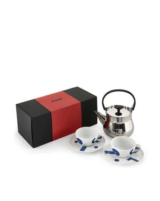 ALESSI Alessi & Tea: Set with teapot and teacups by Naoto Fukasawa