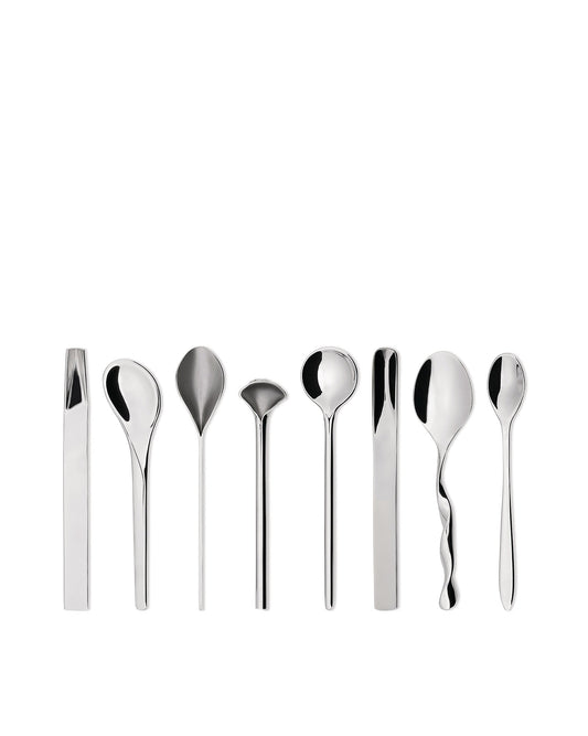 ALESSI Il Caffè/Tè Alessi Set Of 8 Coffee Spoons