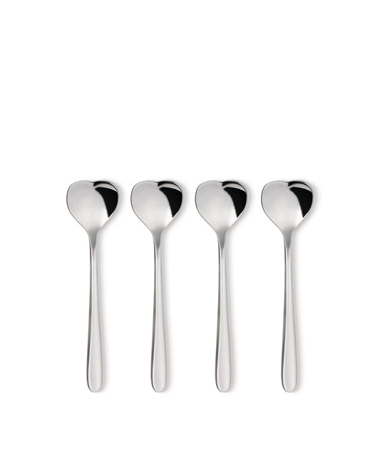 ALESSI Big Love Set Of 4 Tea Spoons