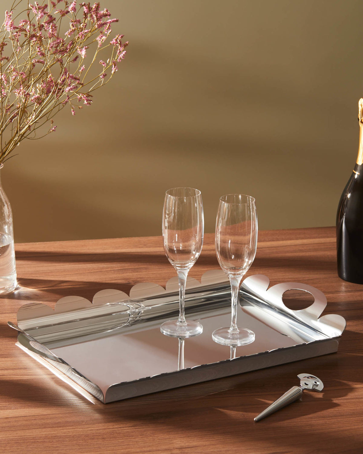 ALESSI Recinto: Rectangular tray with handles