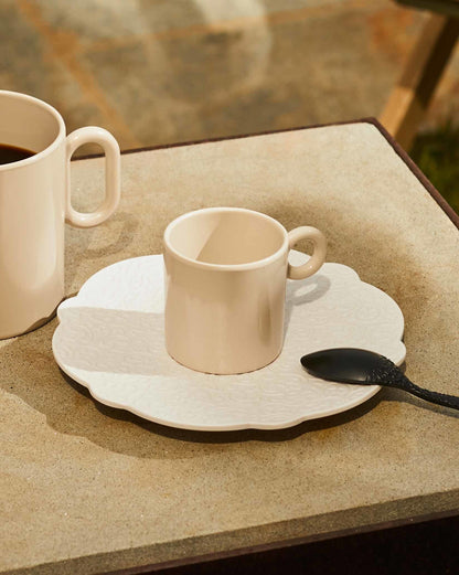 ALESSI Dressed en plein air: Saucer for mocha cup 4 pieces