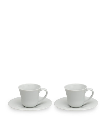 ALESSI KU - Set of two coffee cups with saucers