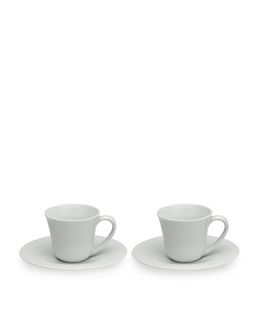 ALESSI KU - Set of two coffee cups with saucers