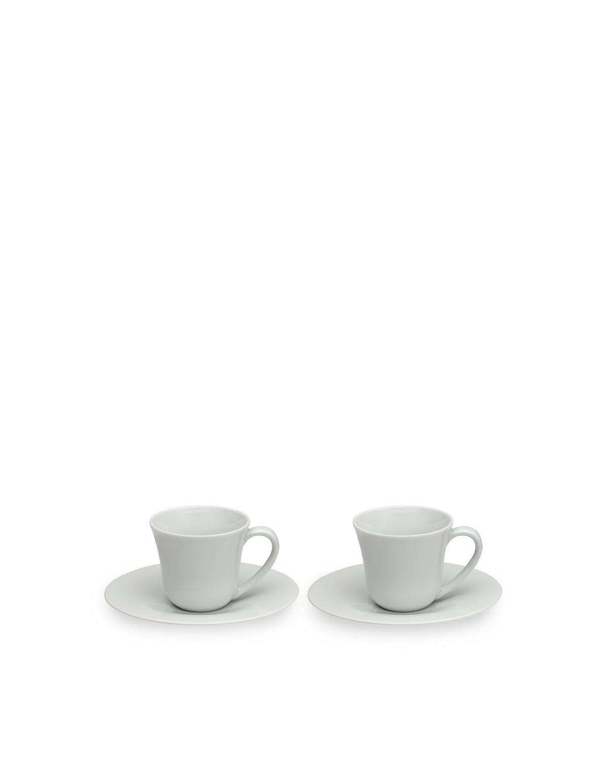ALESSI KU - Set of two mocha cups with saucers
