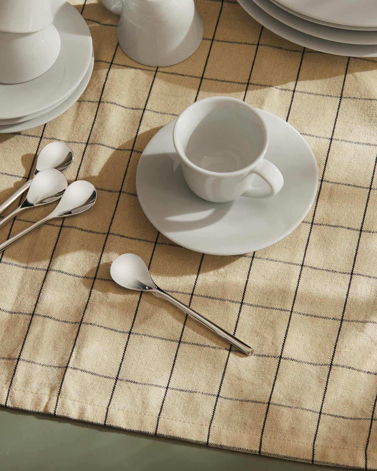 ALESSI KU - Set of two mocha cups with saucers